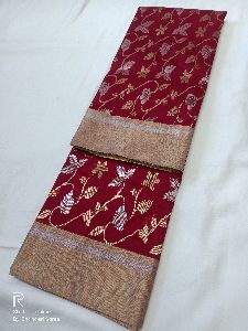 Chanderi Saree Handloom cotton silk