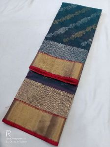 Chanderi Saree Handloom katan silk banarsi bodar