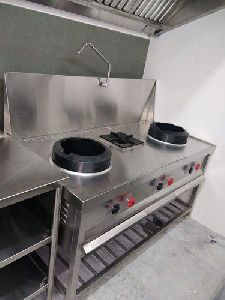 three burner gas range