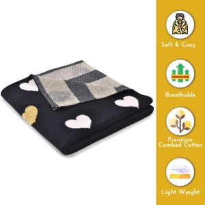 Golden Heart Baby Blanket Black up to 20% off*