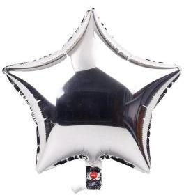 HIPPITY HOP SILVER 18 INCH STAR FOIL BALLOON