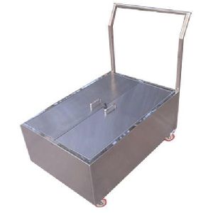 stainless steel weight box trolley
