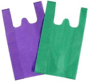 non woven w cut color bags