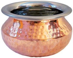 Copper Steel Punjabi Handi