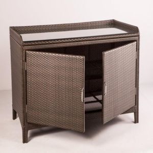 Outdoor Wicker Cabinet