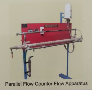 Parallel flow counter flow apparatus