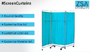 ZSA Hospital Bed Screen Curtain