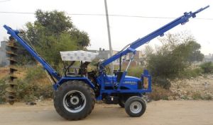 Hydraulic Post Hole Digger Tractor Crane