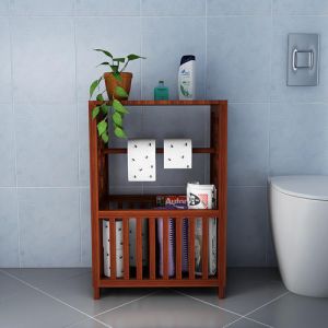 Teak Wood Toilet Rack