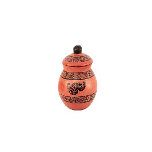 Clay Warli Drum Curd Pot