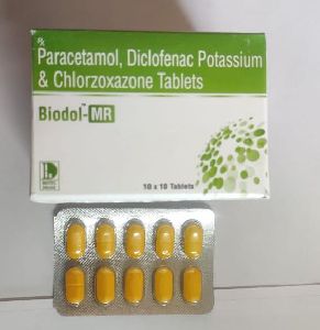 Paracetamol, Diclofenac and Chlorzoxazone Tablets