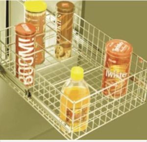 SS Designer Bottle Rack Basket