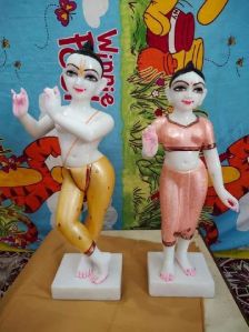 Marble Radha Krishna Statue