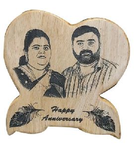 Engraved Wooden Photo Frame