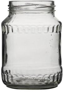 Fluted Glass Jar