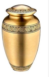 Golden Cremation Urn