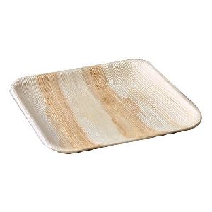 Areca Leaf Square Plain Plate