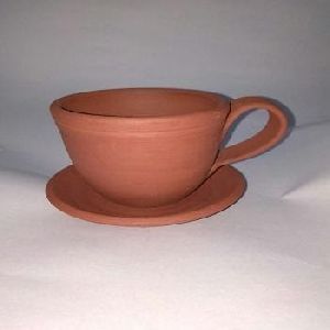 Clay Cup and saucer