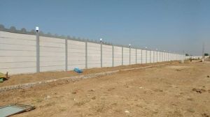 RCC Concrete Fencing Compound Wall