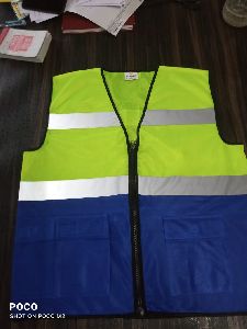 Double Colour Safety Jacket with Pocket