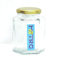 Hexa Glass Jar