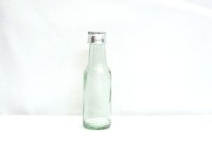 miniature glass bottle