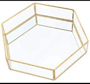 Hexagon Glass Tray