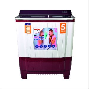 khaitan orfin semi-automatic top load full toughened glass washing machine