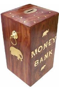 Wooden Money Bank