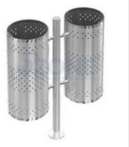 Pole Mounted Double Dustbin