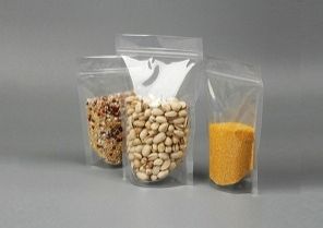 Transparent Zipper Stand up Window pouches