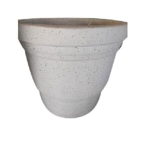 White Cement Pot