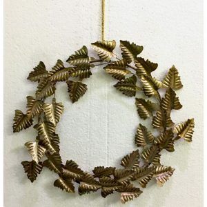 Metal Leaf Wreath