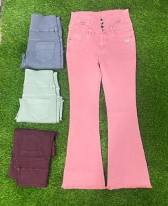 Girls Rfd bellbottom color jeans