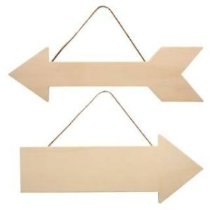 Wooden Arrows, 12.375x4.75 in.