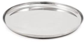 Stainless Steel Round Dinner Plates