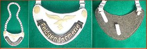 WW2 German Luftwaffe Feldgendarmerie Gorget