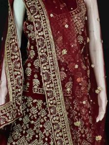 Elegant Maroon Bridal Lehenga