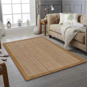 Natural jute, 4x6 Feet Rectangle Jute Rug