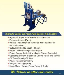 hydraulic paper plate machine machine