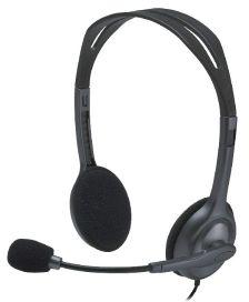 Logitech H111 Wired Over Ear Headphones With Mic Gray