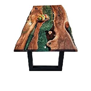 Wooden Epoxy Resin Dinning Table