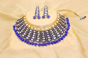 Meenakari Kundan Necklace Set