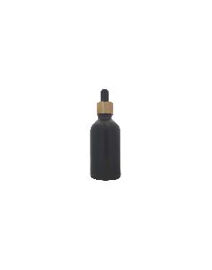 50 ml Black Mat with Dropper Bottle