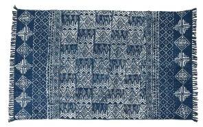 Indigo Cotton Printed Rugs -3