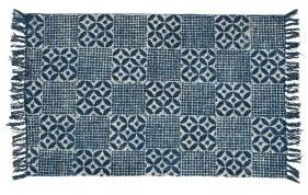 Indigo Cotton Printer Rug -10