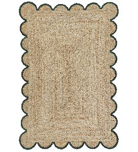 Jute Braided Scalloped Rugs -4