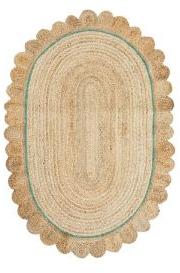 Jute Braided Scalloped Rugs -5