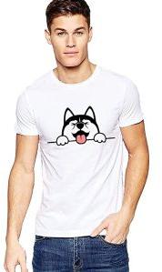 Slim Fit Cute Funny Cat Print Casual Style T-Shirt