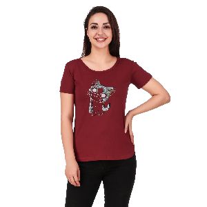 Cat Print Women T-Shirts